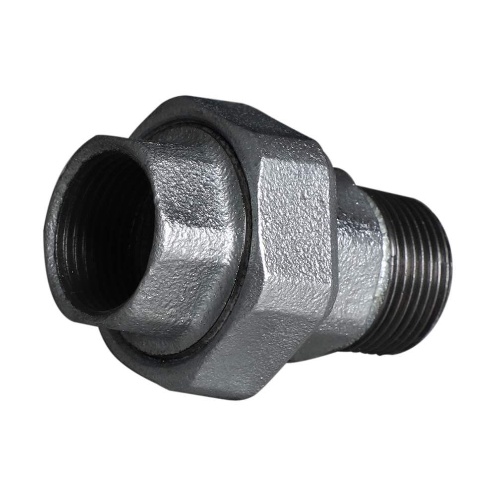 邁克牌國標方邊瑪鋼帶橡膠墊內外絲平座鐵對鐵活接