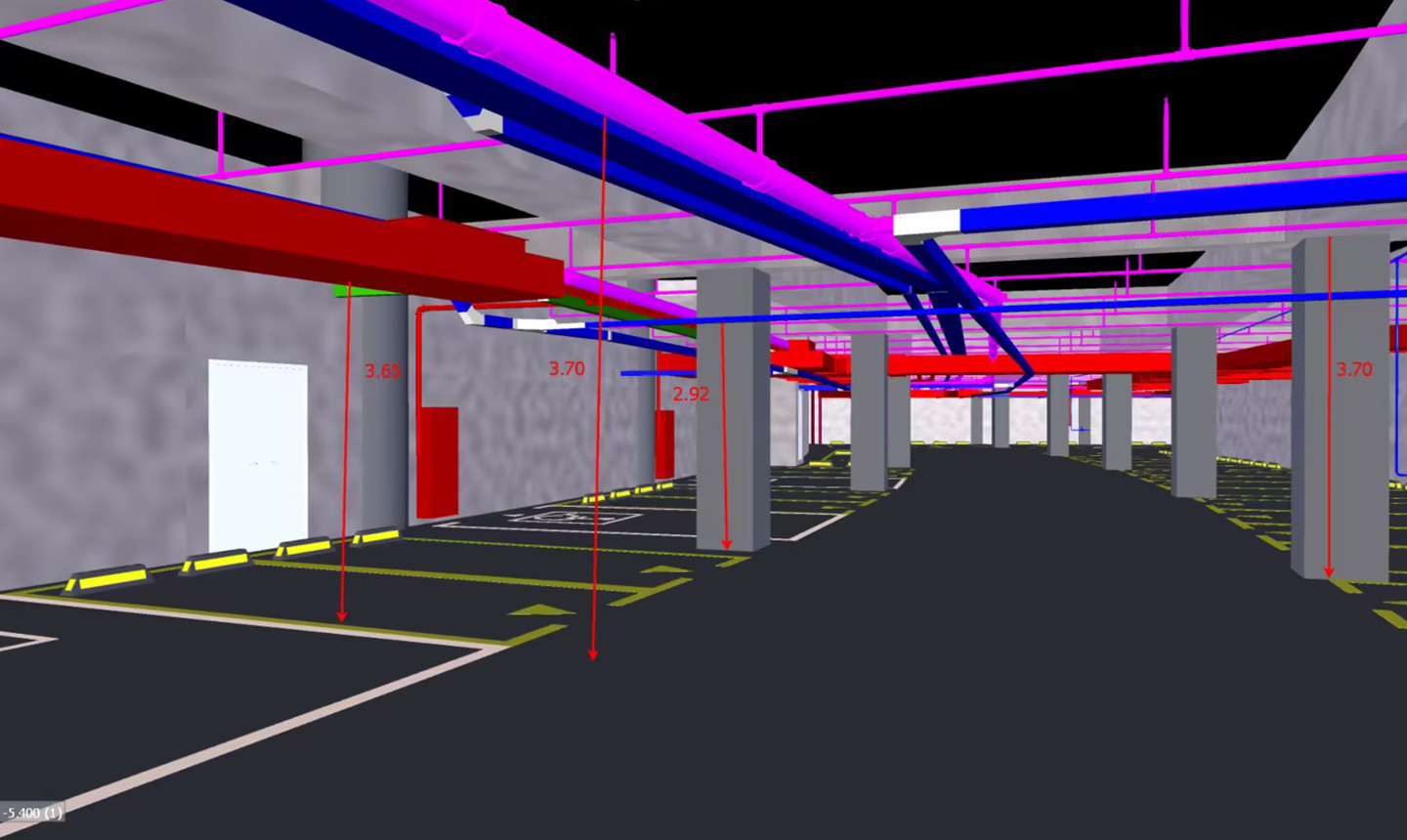 管路無碰撞，有效控製標高