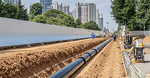 濟南東城綜合智慧熱源配套供熱管網工程項目