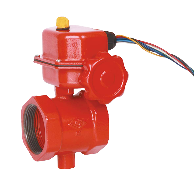 螺紋中線軟密封信號蝶閥