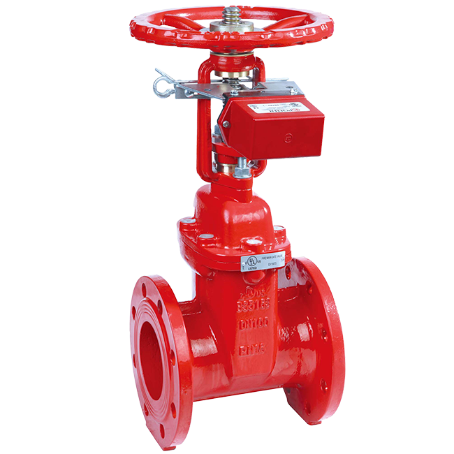 法蘭明杆軟密封信號閘閥