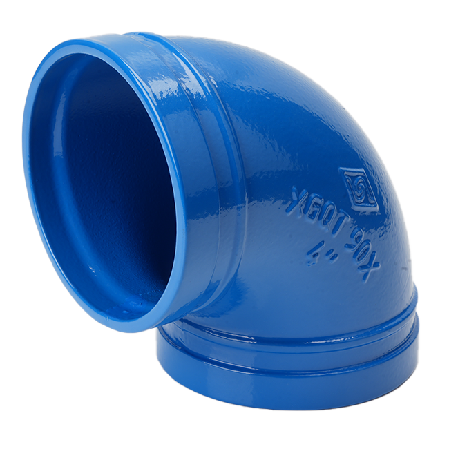 溝槽管件X型90度彎頭