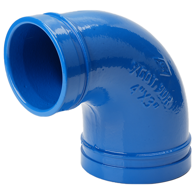 溝槽管件標準型90度異徑彎頭