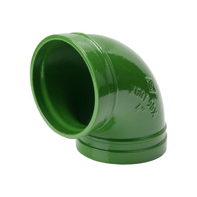 溝槽管件X型90度彎頭