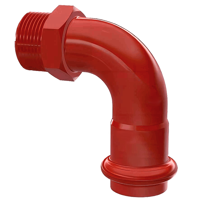 90°等徑外絲彎頭