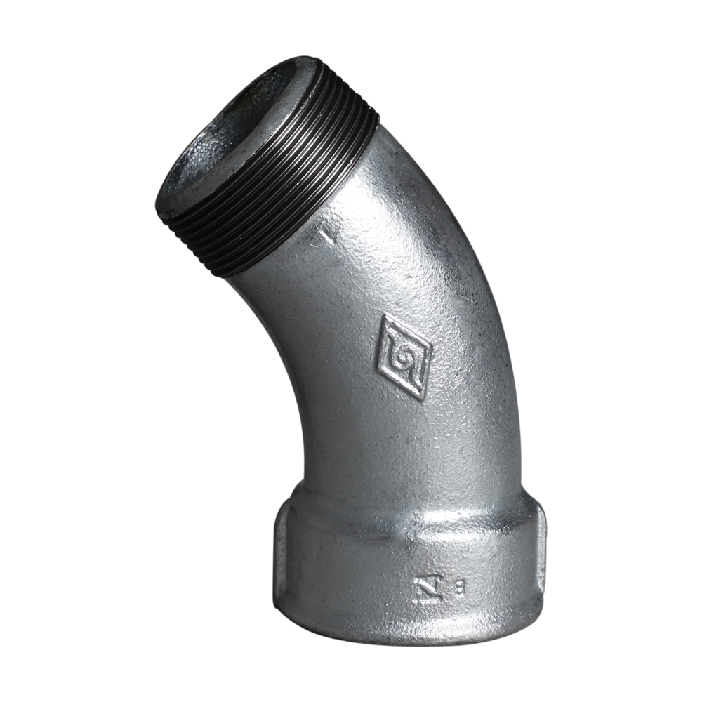 邁克牌國標方邊瑪鋼45度內外絲月彎