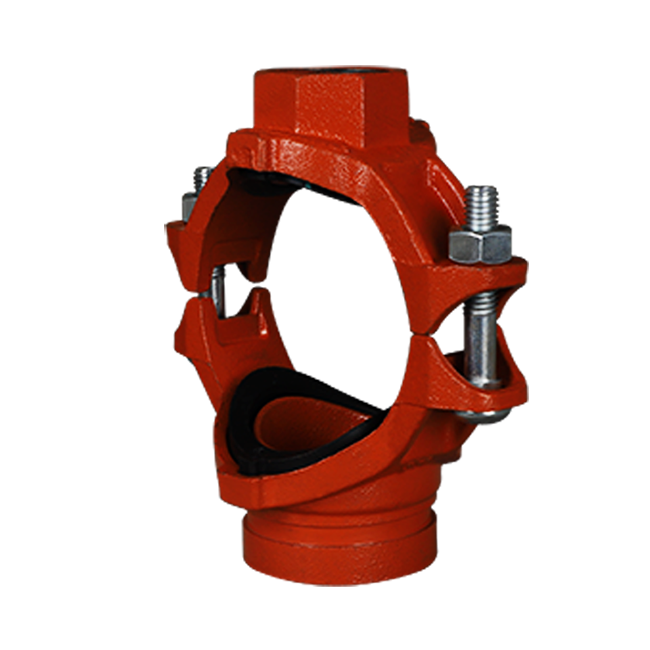 溝槽管件S型溝槽螺紋式機械四通