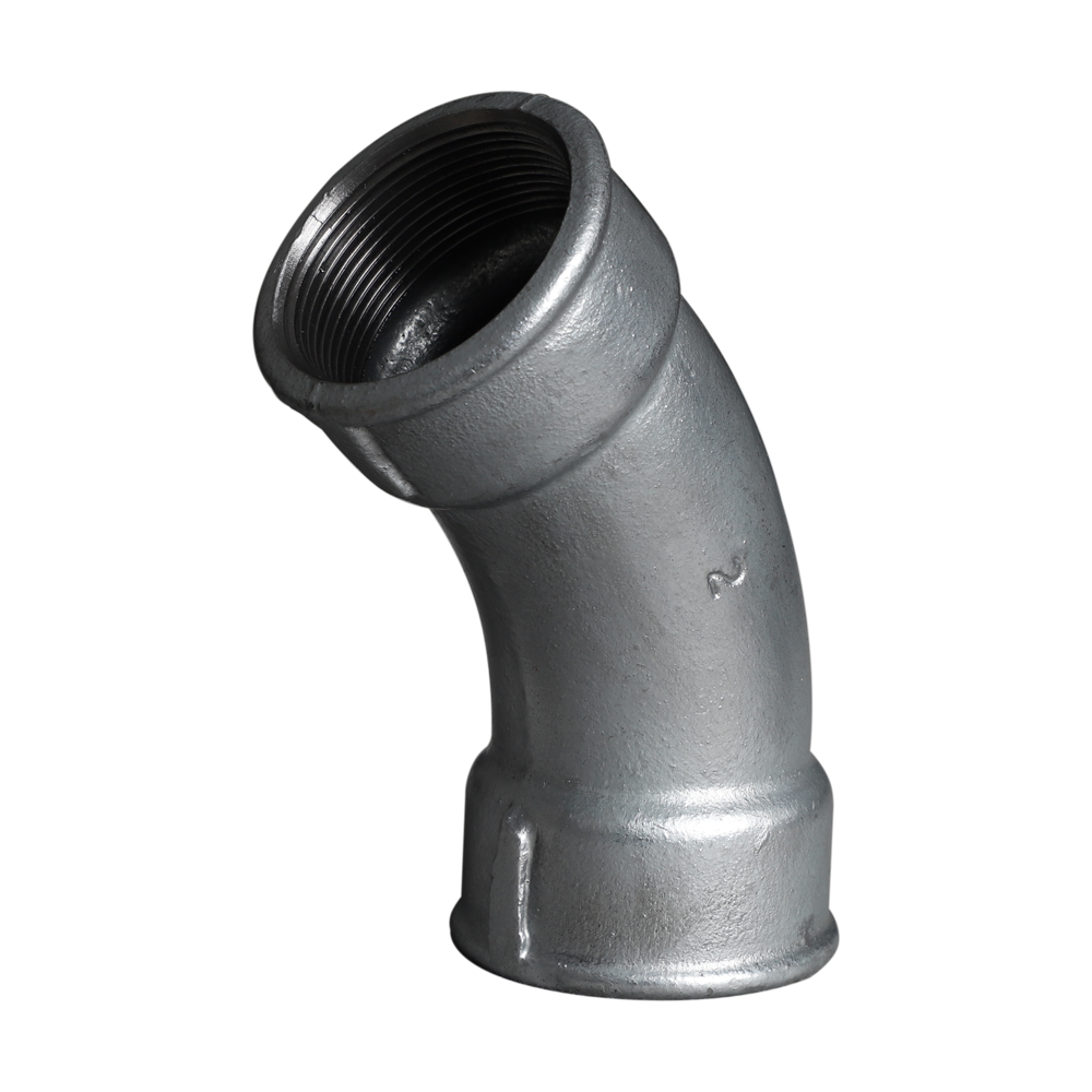 邁克牌國標方邊瑪鋼45度內絲月彎