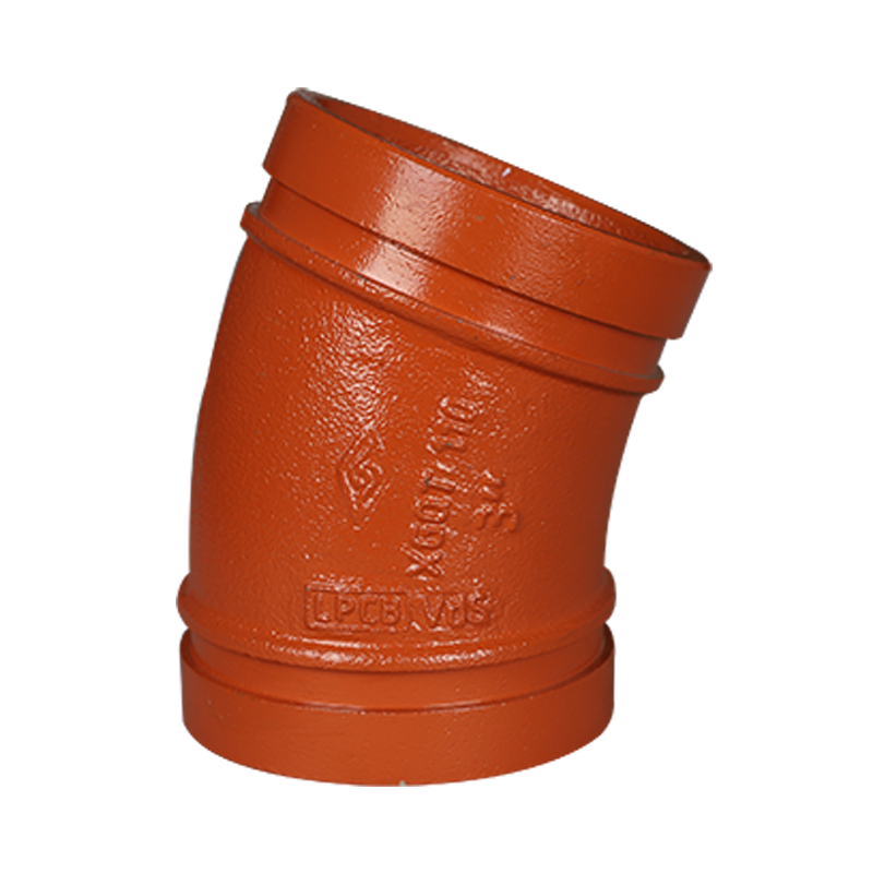 溝槽管件標準型22.5度溝槽彎頭