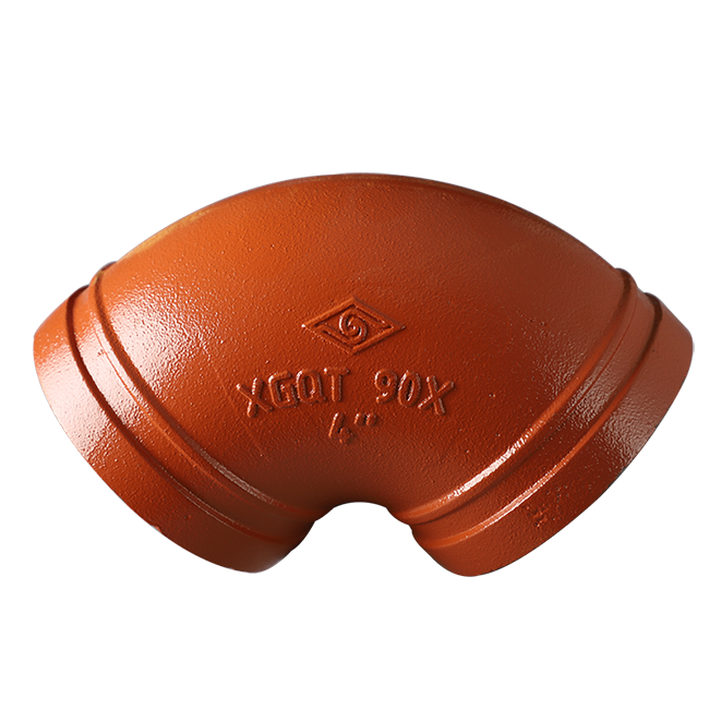 溝槽管件X型90度彎頭