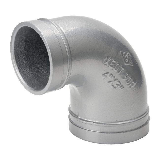 溝槽管件標準型90度異徑彎頭