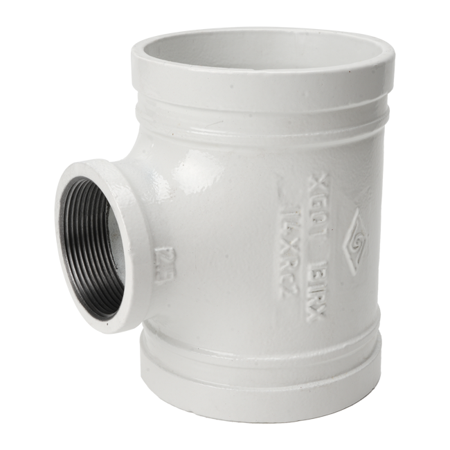 溝槽管件X型內螺紋式異徑三通