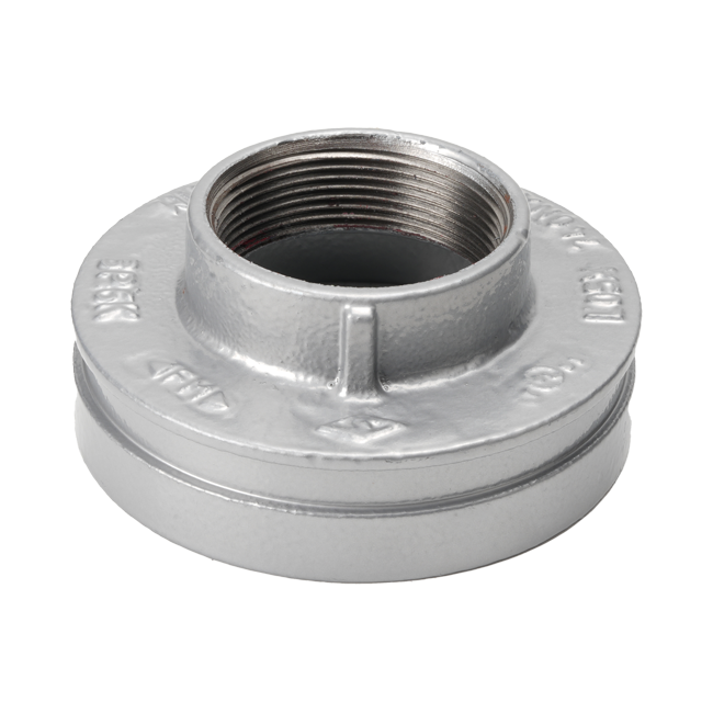 溝槽管件X型內螺紋式同心大小頭