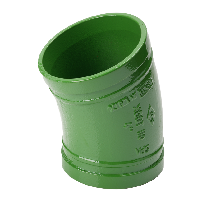 溝槽管件標準型22.5度溝槽彎頭