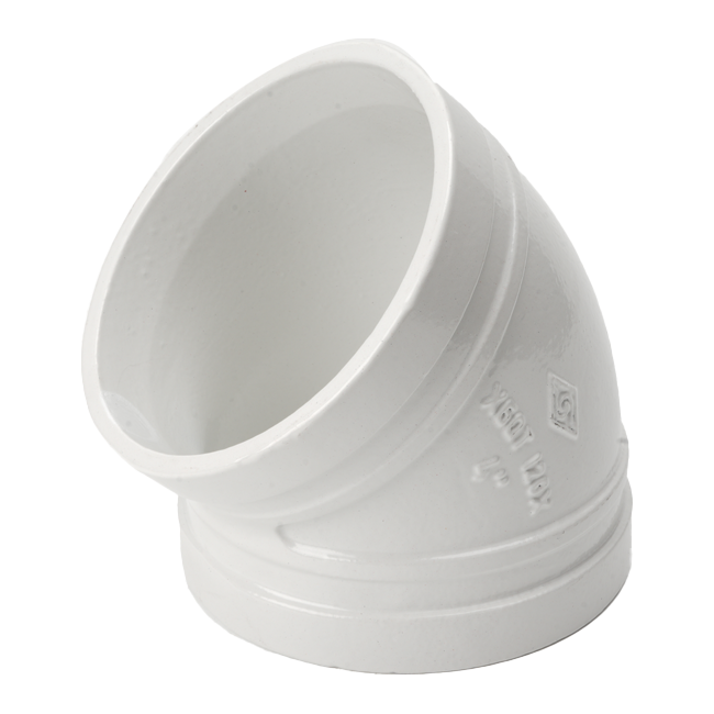 溝槽管件X型45度溝槽彎頭