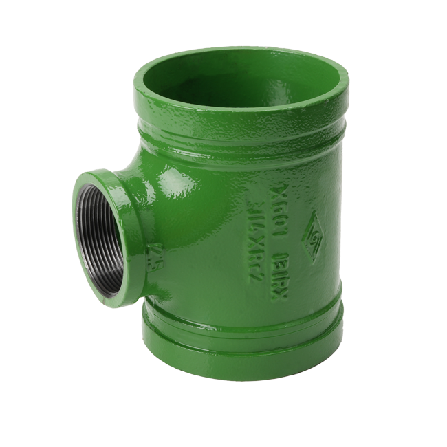 溝槽管件X型內螺紋式異徑三通