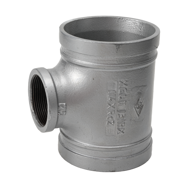 溝槽管件X型內螺紋式異徑三通