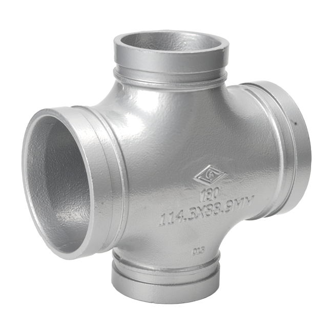 溝槽管件標準型溝槽異徑四通