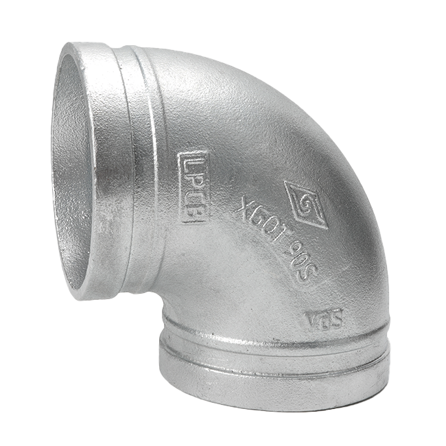 溝槽管件S型90度彎頭